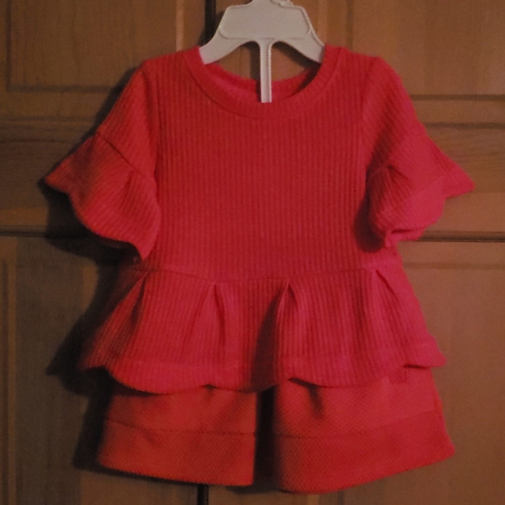 Red-ish top and skirt Genuine Kids